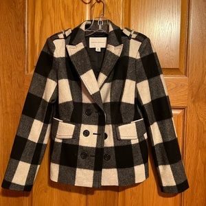 Buffalo Plaid Blazer. XS